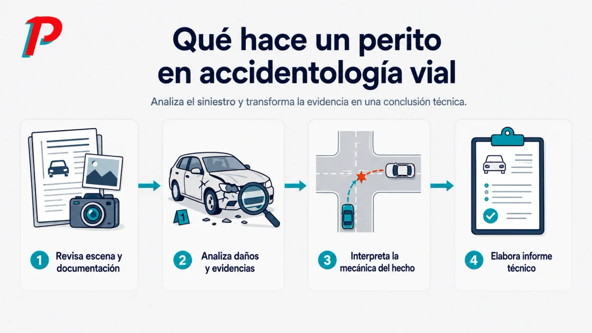 Qué hace un perito en accidentología vial